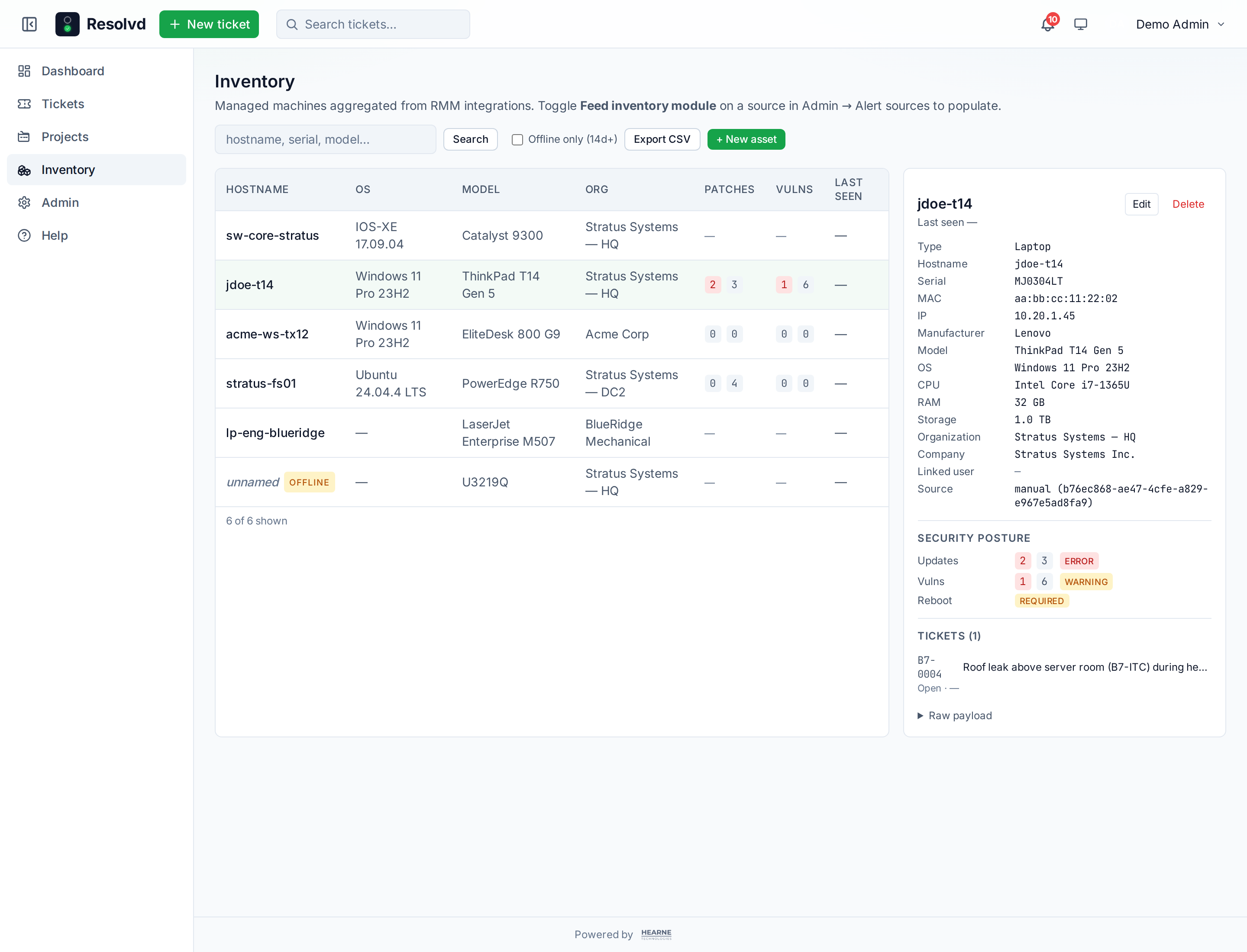 Asset security posture